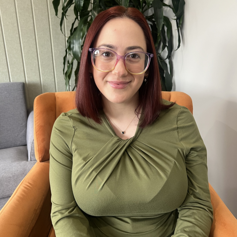 Inessa Harpas seated
